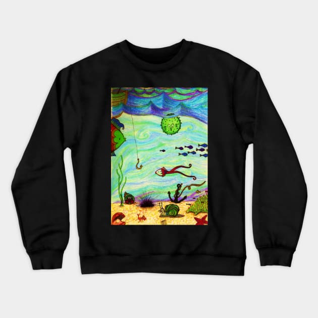 U is for Underwater Crewneck Sweatshirt by 1Redbublppasswo